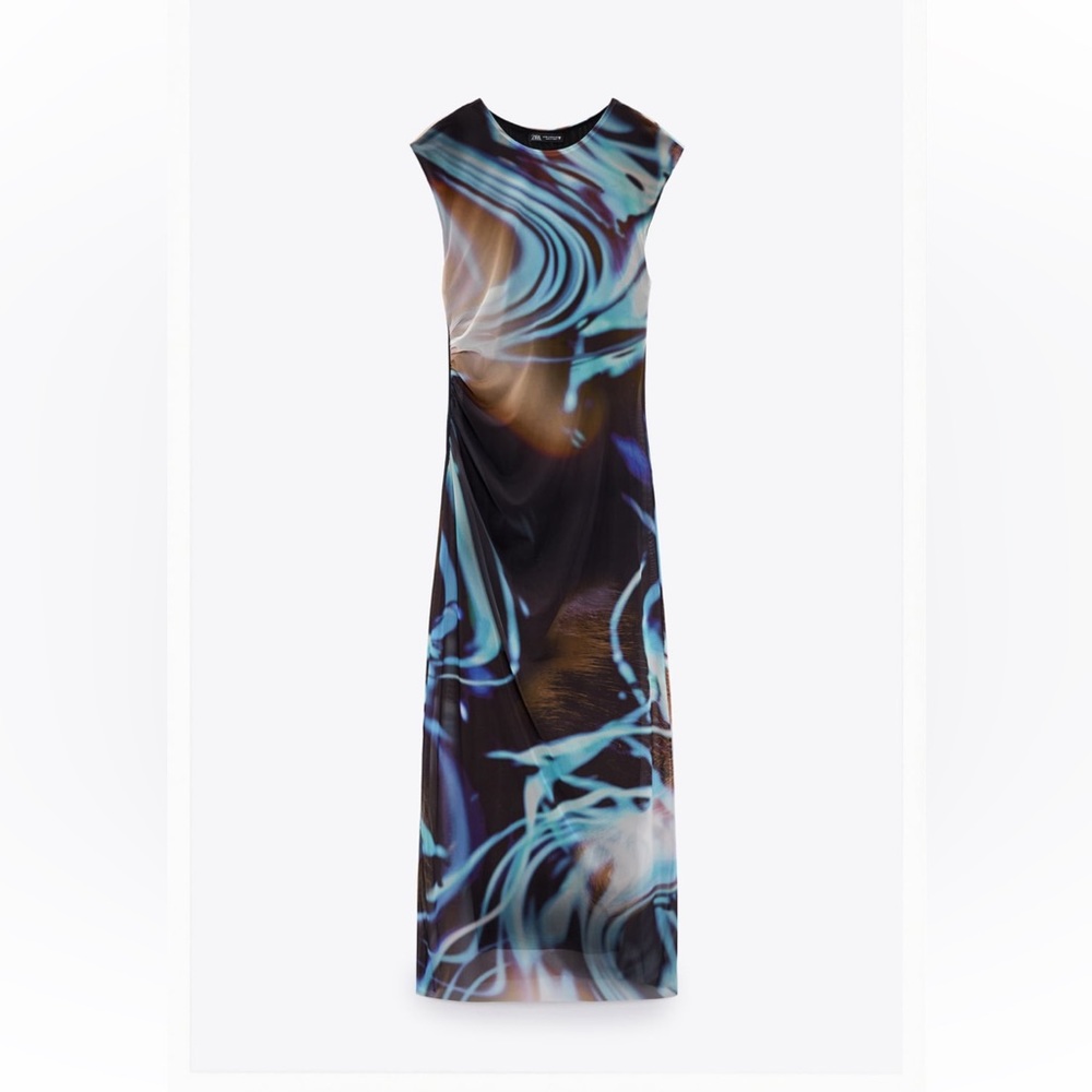 Zara midi dress. Never worn with tags. Size small